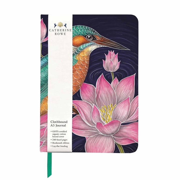 Catherine Rowe, Kingfisher A5 Notebook