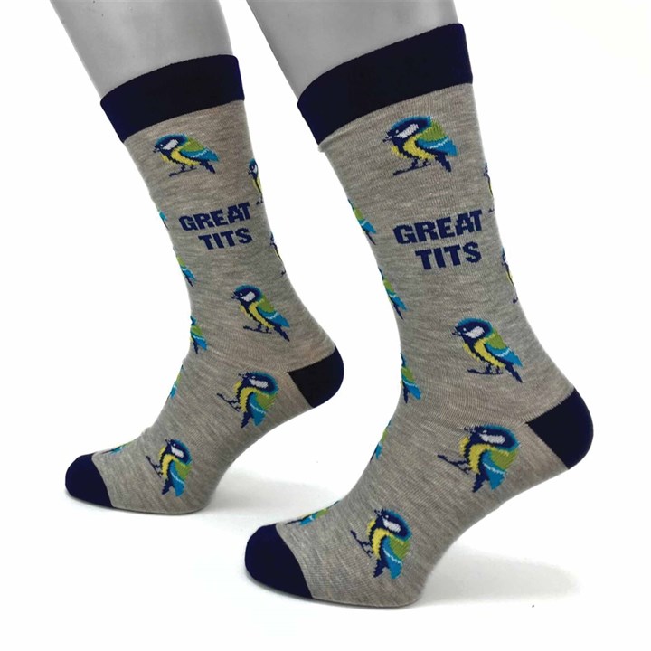 Great Tits Socks - Size 7 - 11