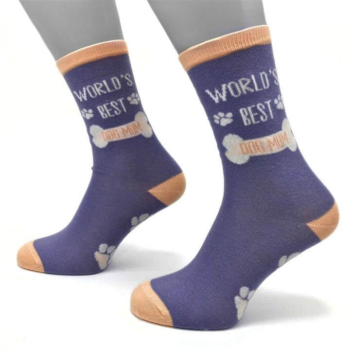 Worlds Best Dog Mum Socks - Size 7 - 11