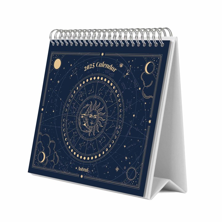 Astral Easel Desk Calendar 2025