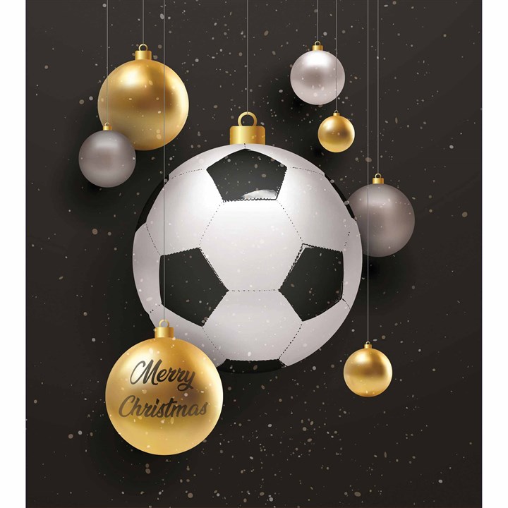 Football Baubles Easel Calendar Gift Wrap Envelope