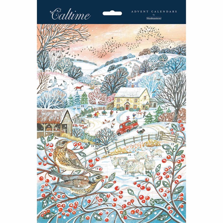 Countryside Christmas Scene Portrait Advent Calendar