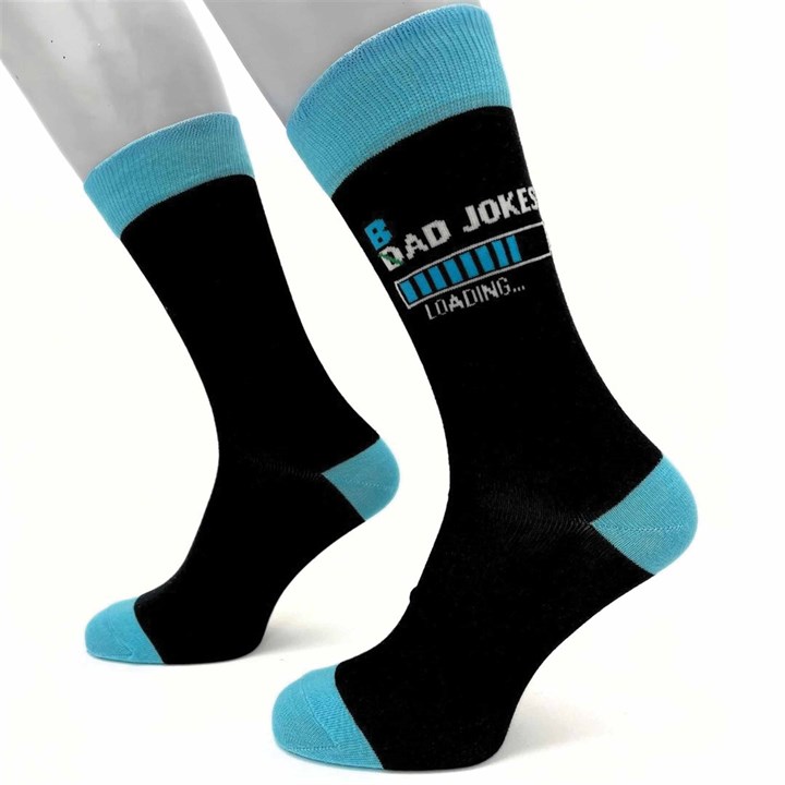 B/Dad Jokes Loading Socks - Size 7 - 11