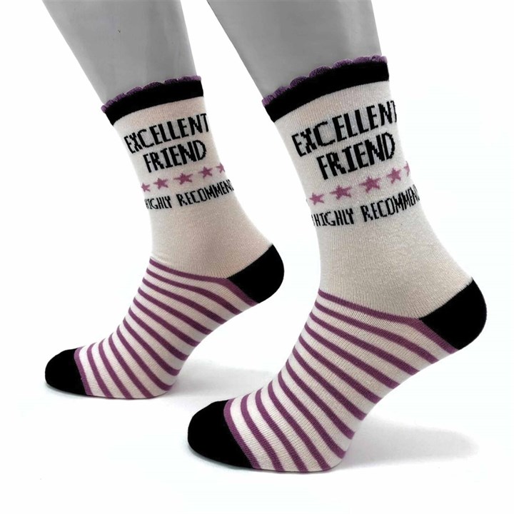 Excellent Friend Socks - Size 4 - 8