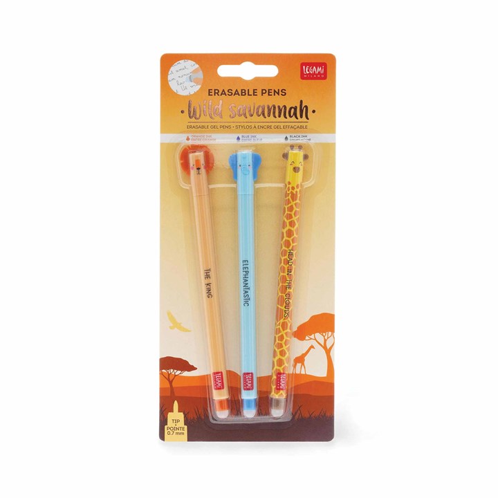 Erasable Savannah Set of 3 Pens