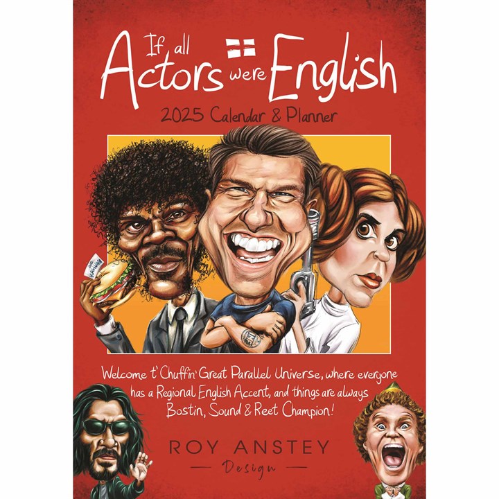 If All The Actors Were English A3 Family Planner 2025