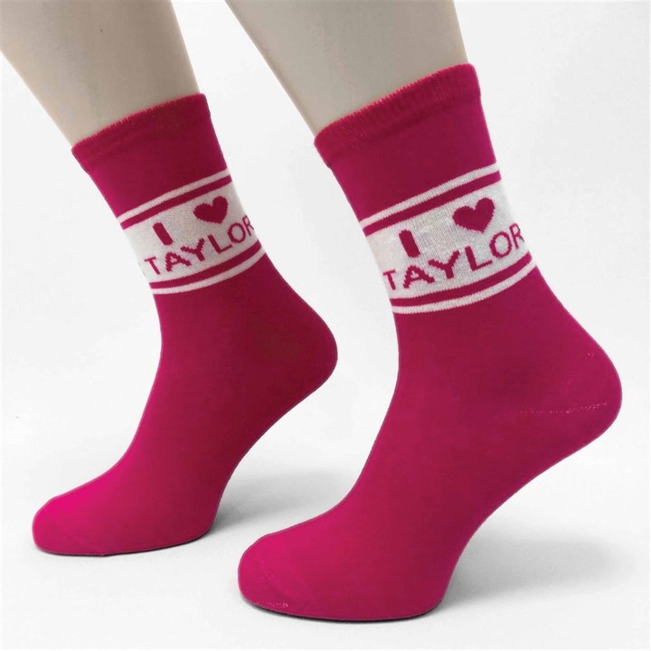 I Heart Taylor Socks - Size 4 - 8