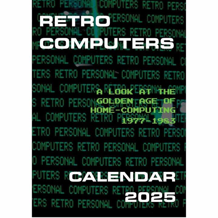 Retro Computers A3 Calendar 2025