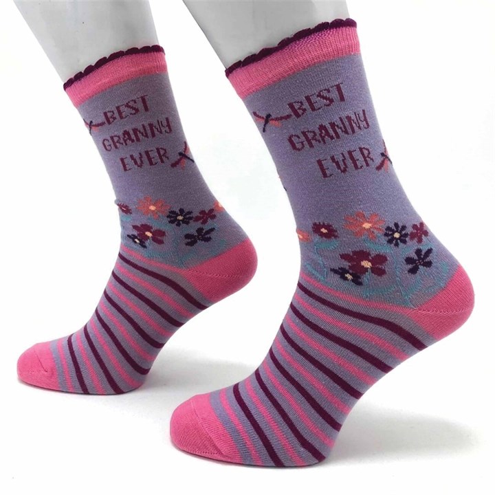 Best Granny Ever Socks - Size 4 - 8