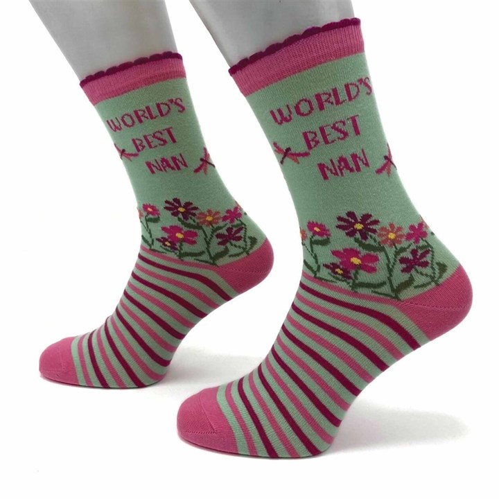 Worlds Best Nan Socks - Size 4 - 8