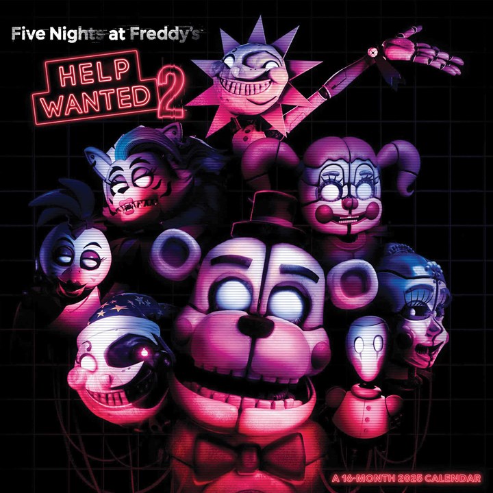 Five Nights at Freddys Calendar 2025