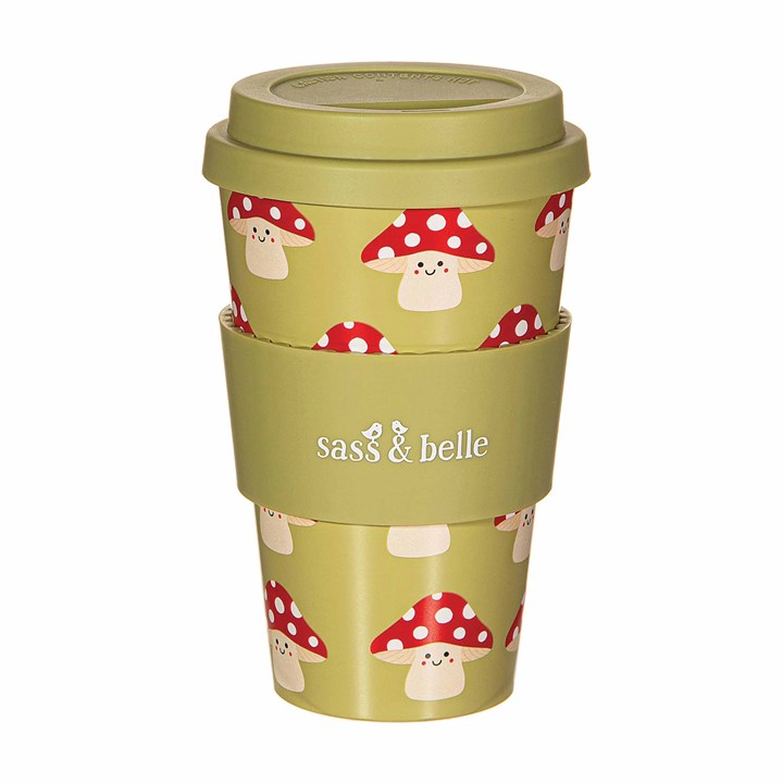 Happy Mushroom Travel Mug