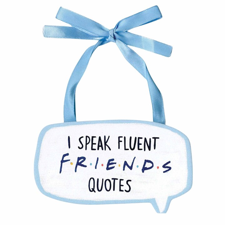 I speak Fluent Friends Quotes Plaque