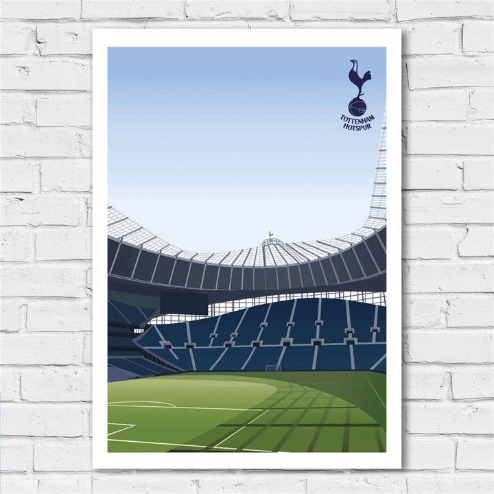 Tottenham Hotspur FC A2 Illustrated Stadium Poster