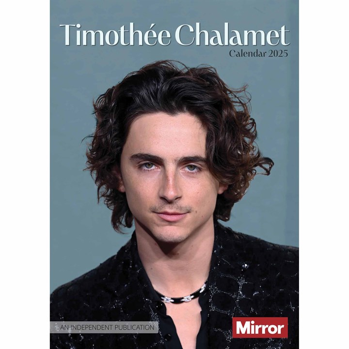 Timothee Chalamet A3 Calendar 2025