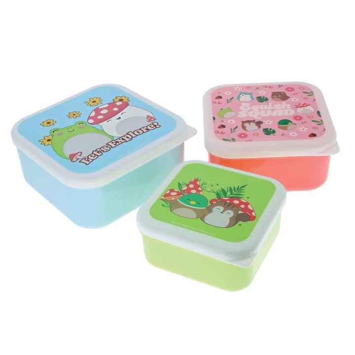 Squishmallows Set of 3 Snack Boxes