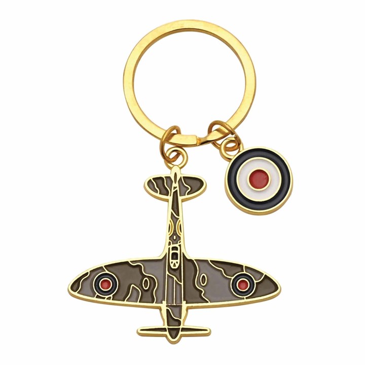 Royal Air Force Enamel Spitfire Keyring