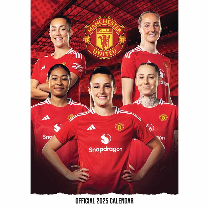 Manchester United FC Women A3 Calendar 2025