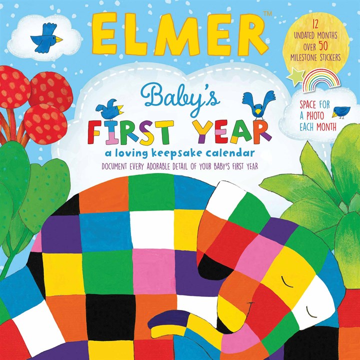 Elmer the Elephant Baby's First Year Calendar