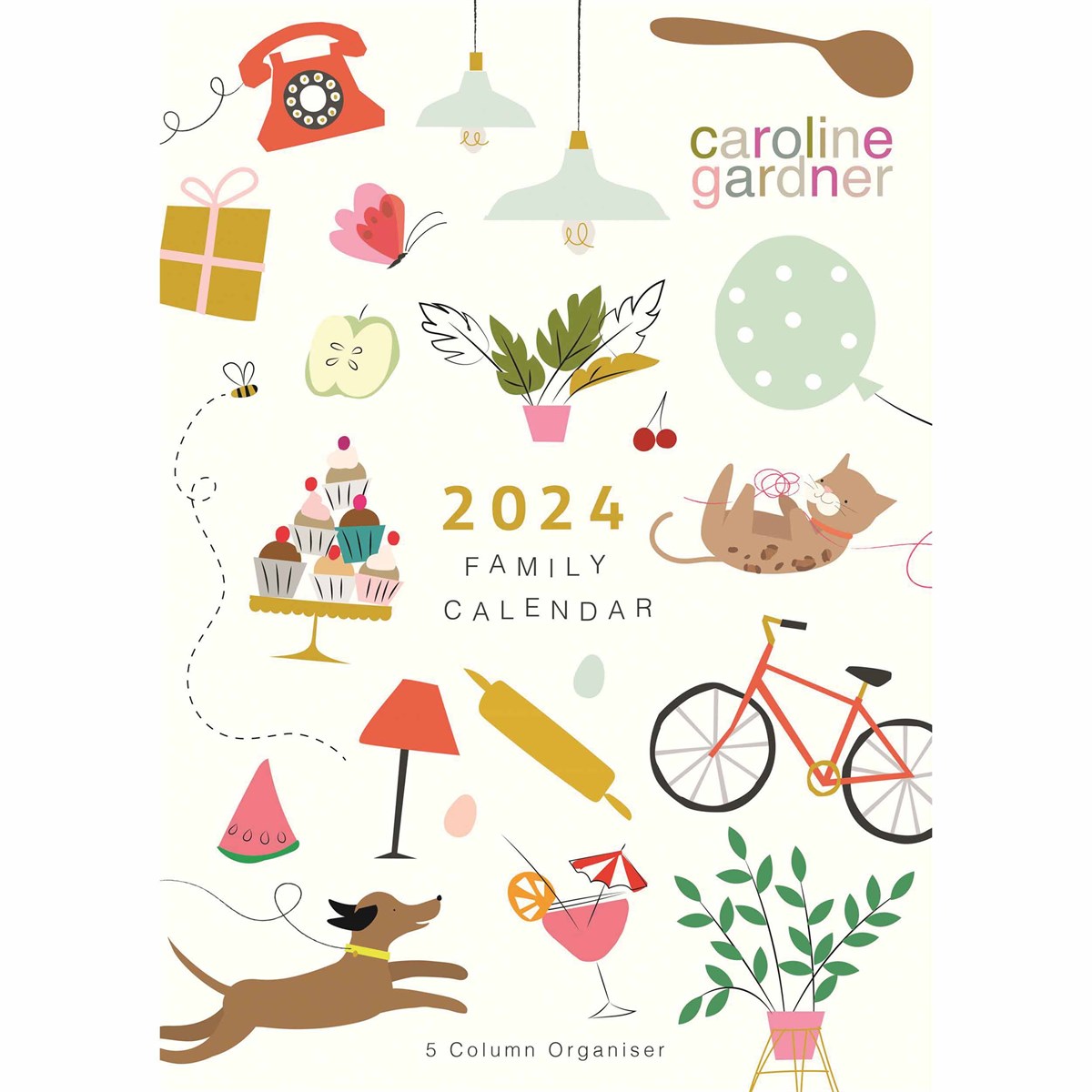 Caroline Gardner, Bits & Bobs A3 Family Planner 2024