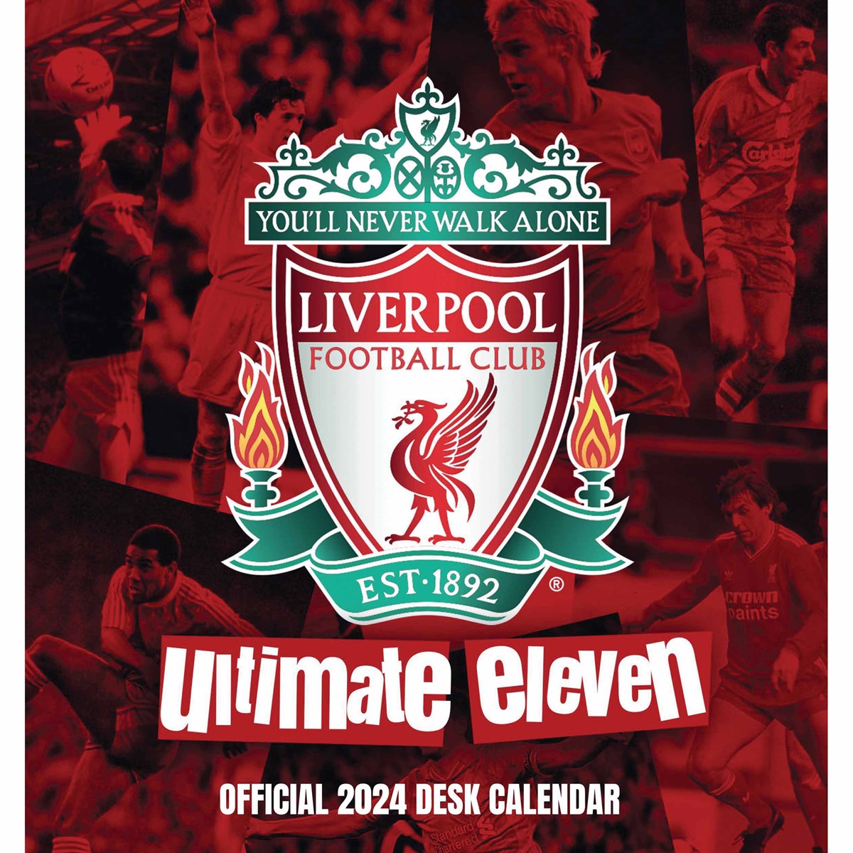 Liverpool FC, Ultimate Eleven Easel Desk Calendar 2024