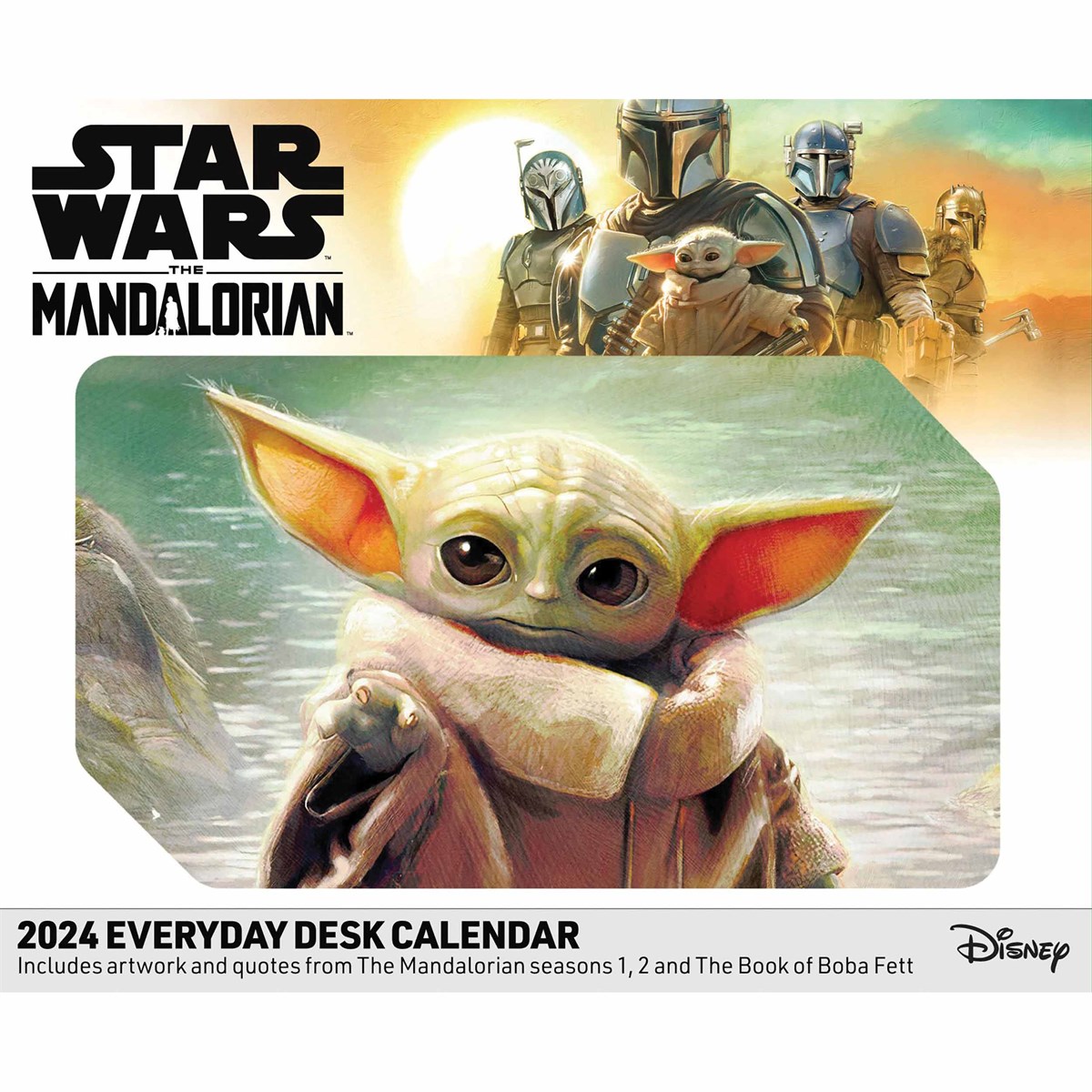 Disney Star Wars, The Mandalorian Official Desk Calendar 2024