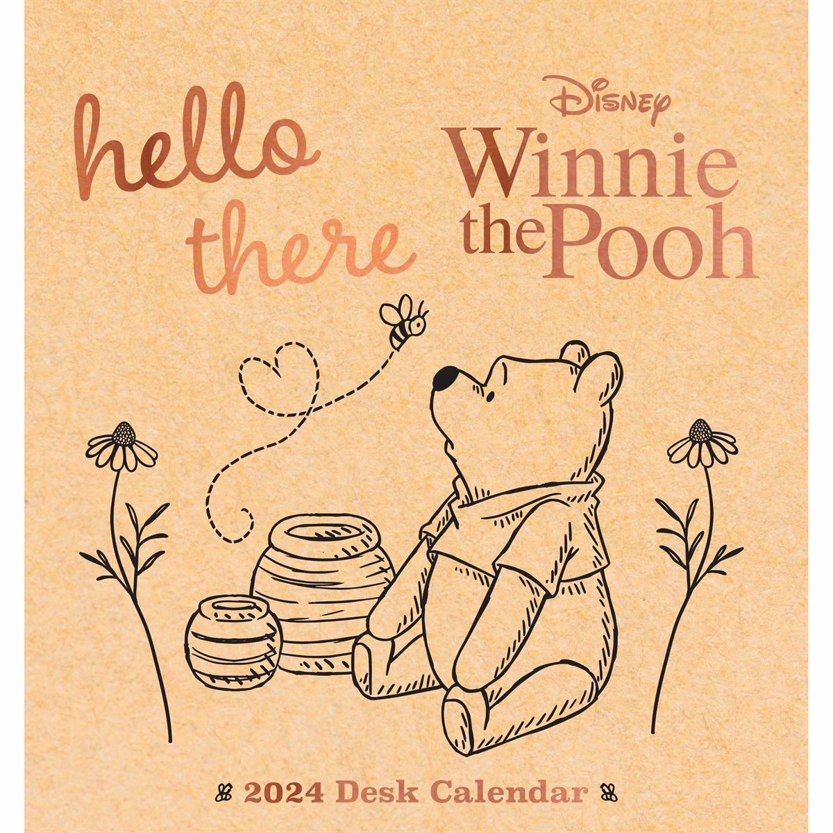Disney, Winnie the Pooh Official Easel Desk Calendar 2024