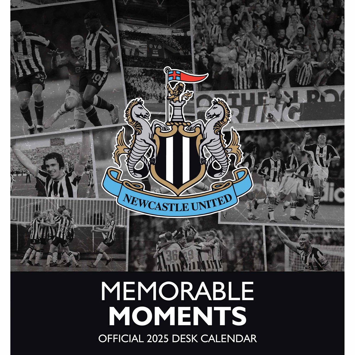 Newcastle United FC, Premier League Legends Easel Desk Calendar 2025